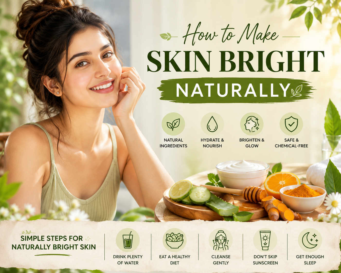 How to Make Skin Bright Naturally