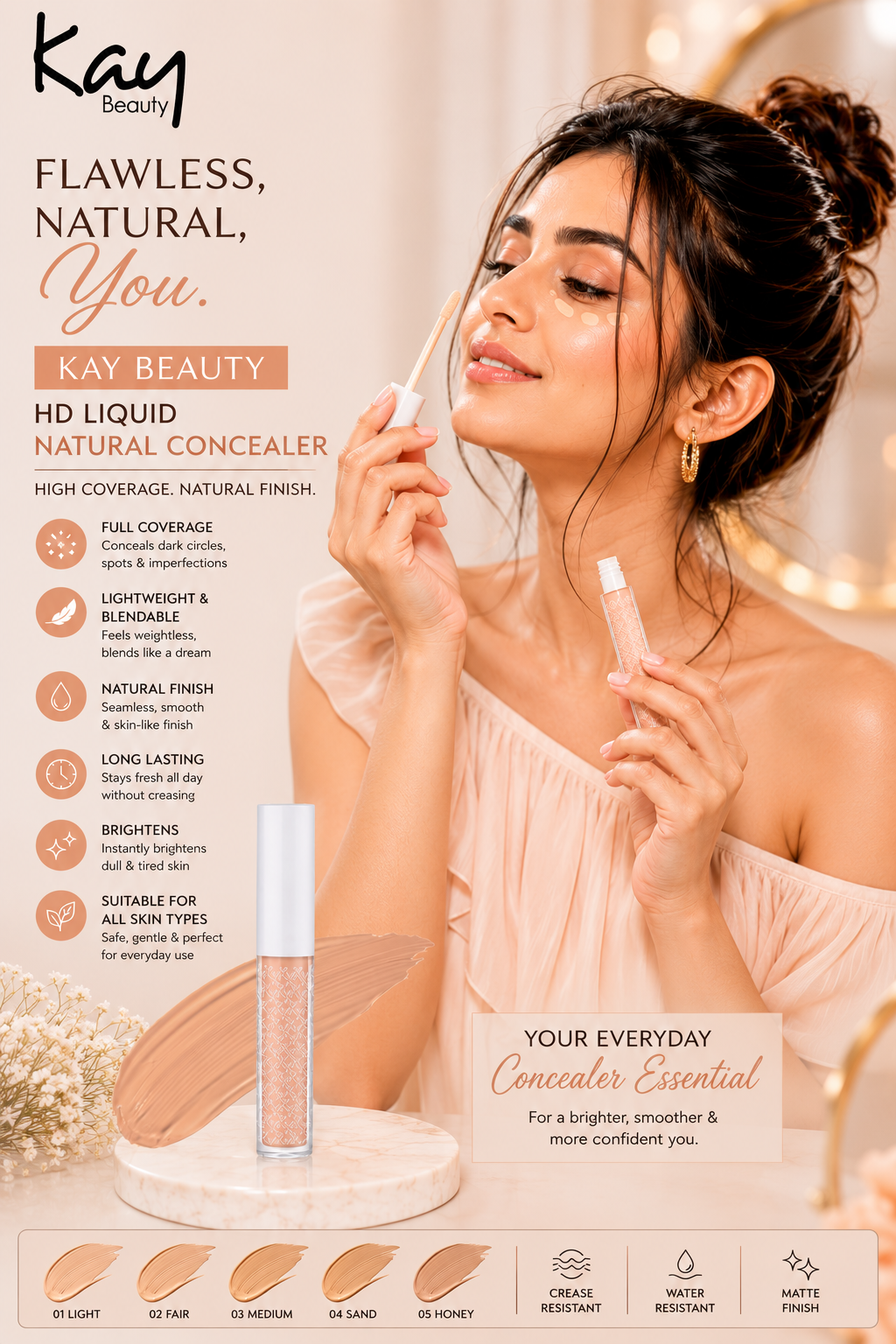 Kay Beauty HD Liquid Natural Concealer Review