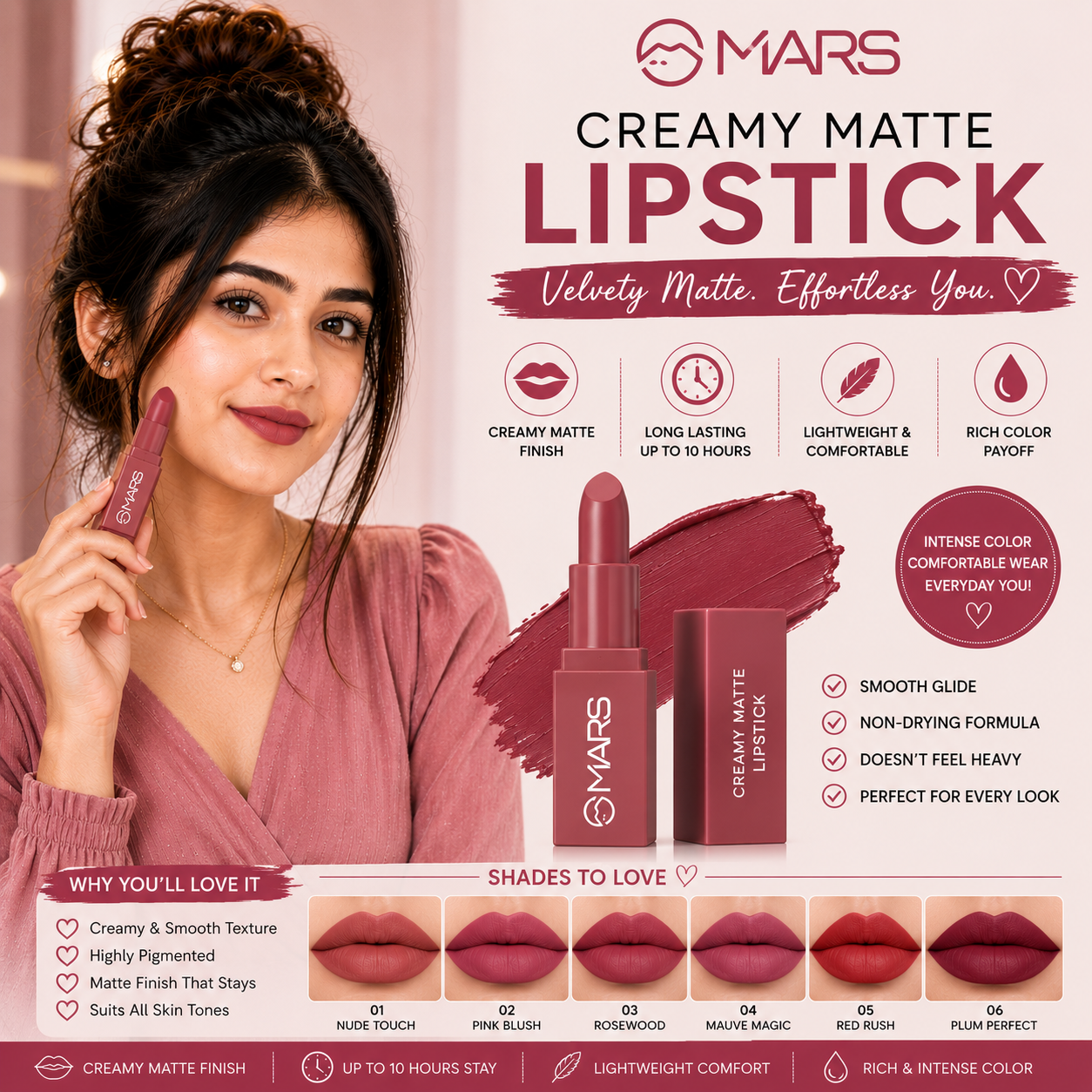 MARS Creamy Matte Lipstick