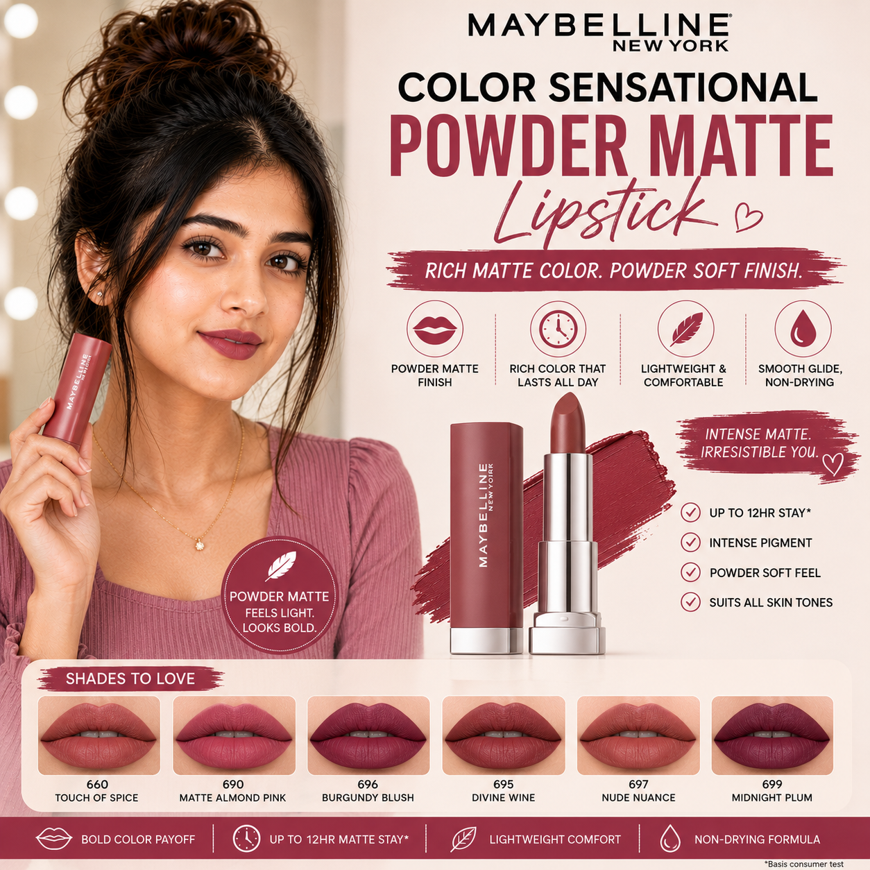 Maybelline Color Sensational Powder Matte Lipstick