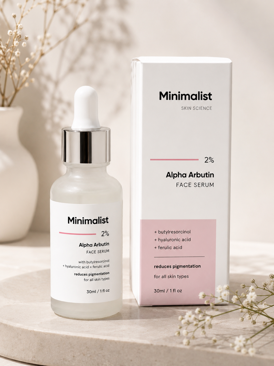Minimalist 2% Alpha Arbutin Face Serum