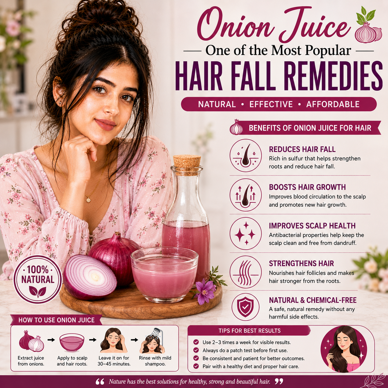 Onion Juice – One of the Most Popular Hair Fall Remedies