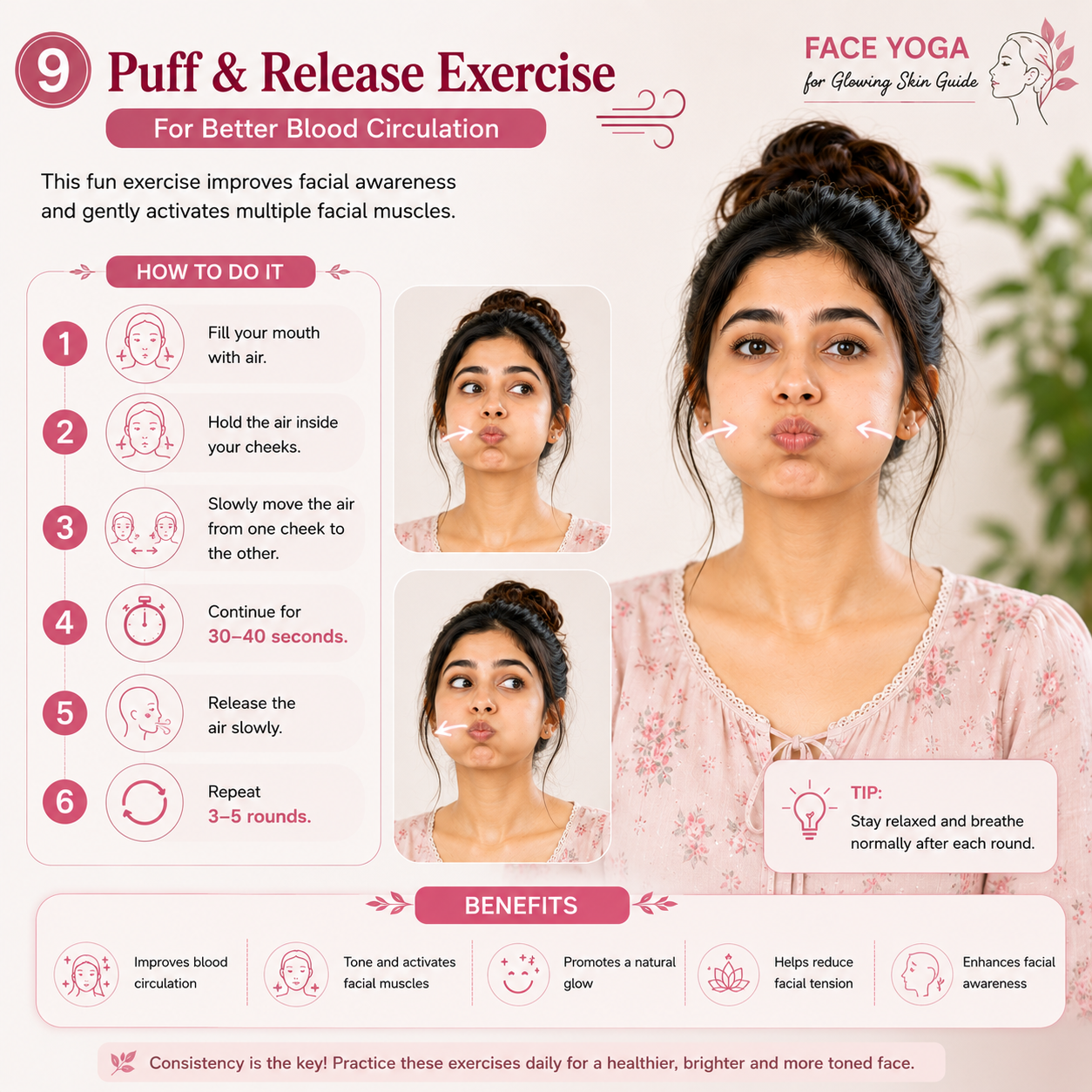 Puff & Release Exercise (For Better Blood Circulation)