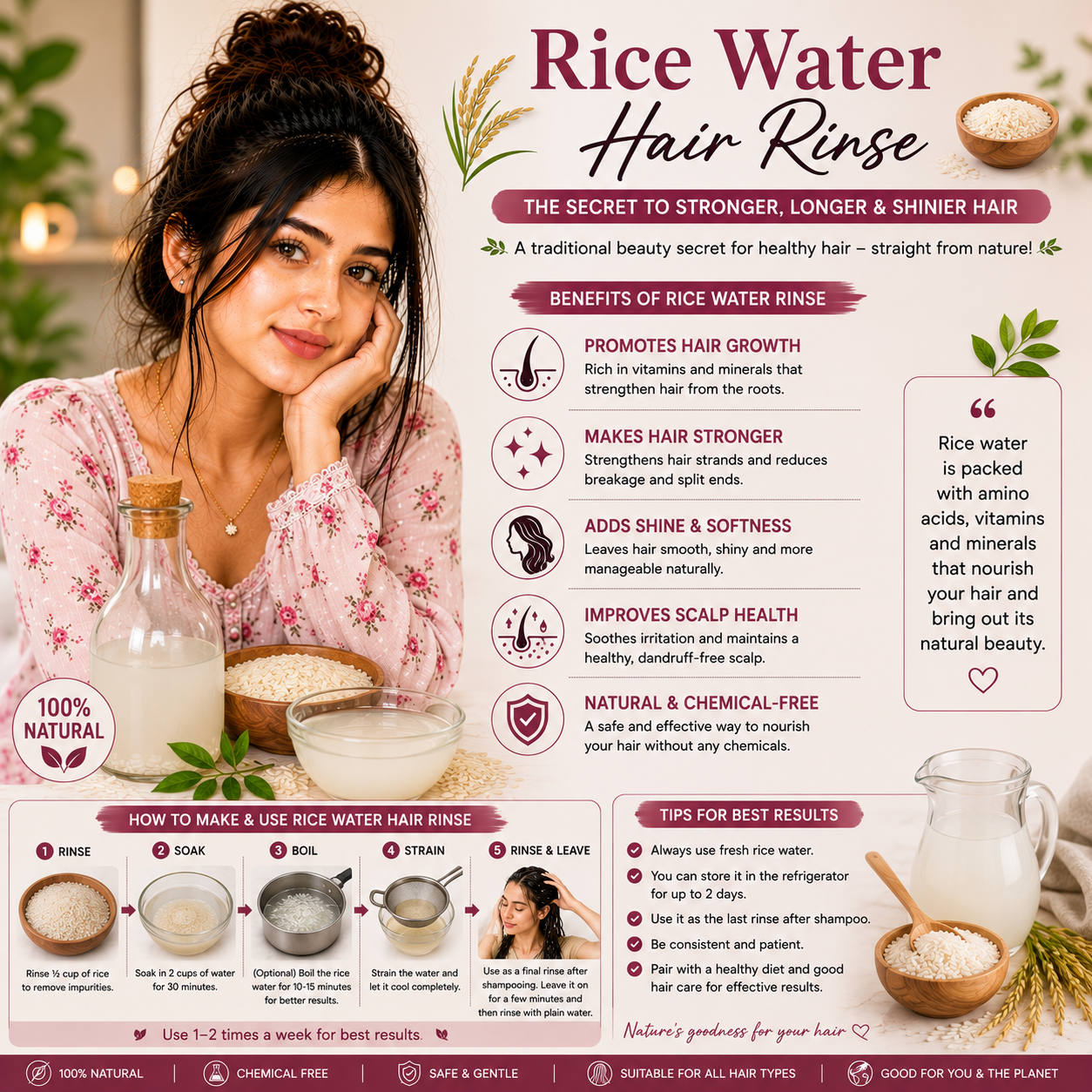 Rice Water Hair Rinse