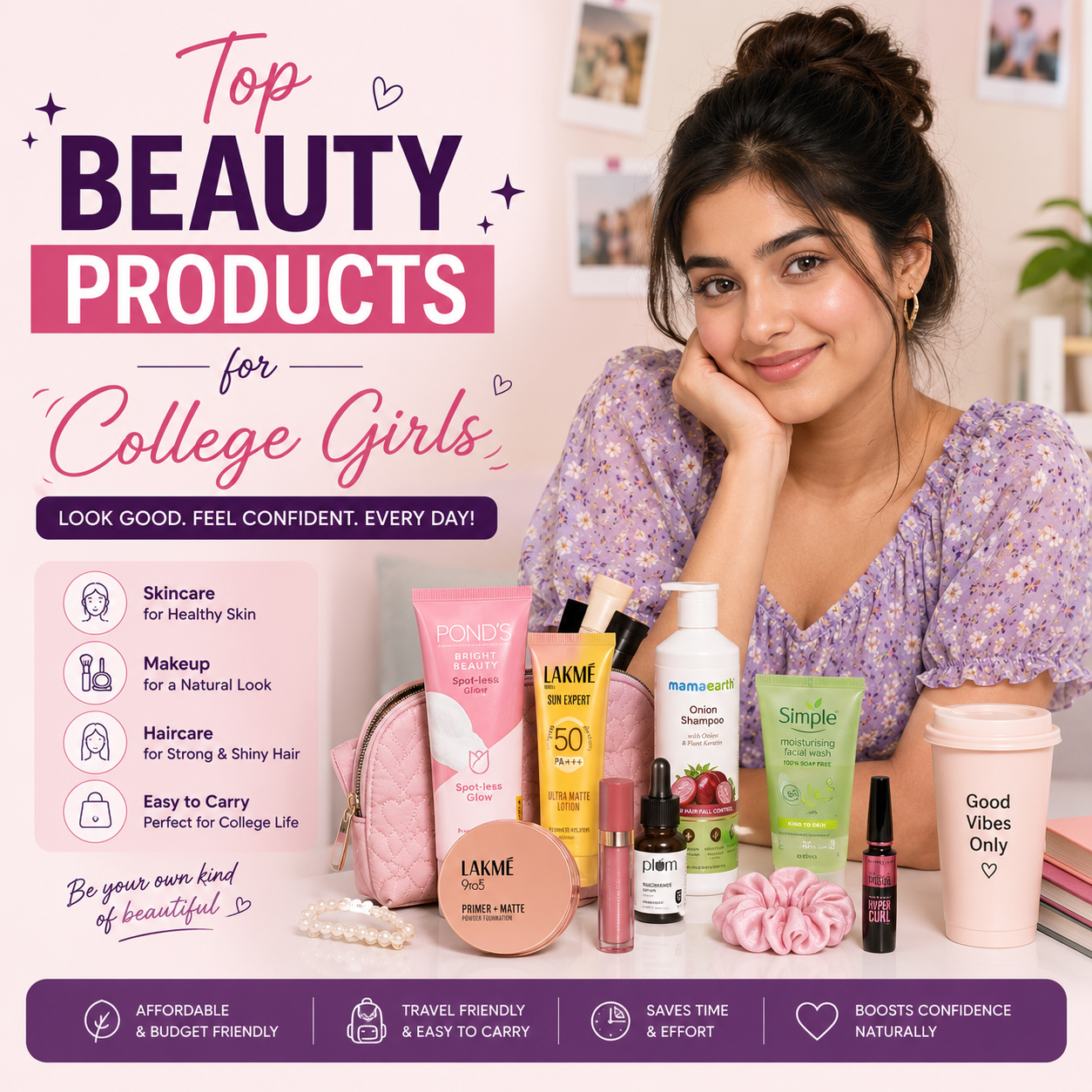 Top Beauty Products for College Girls