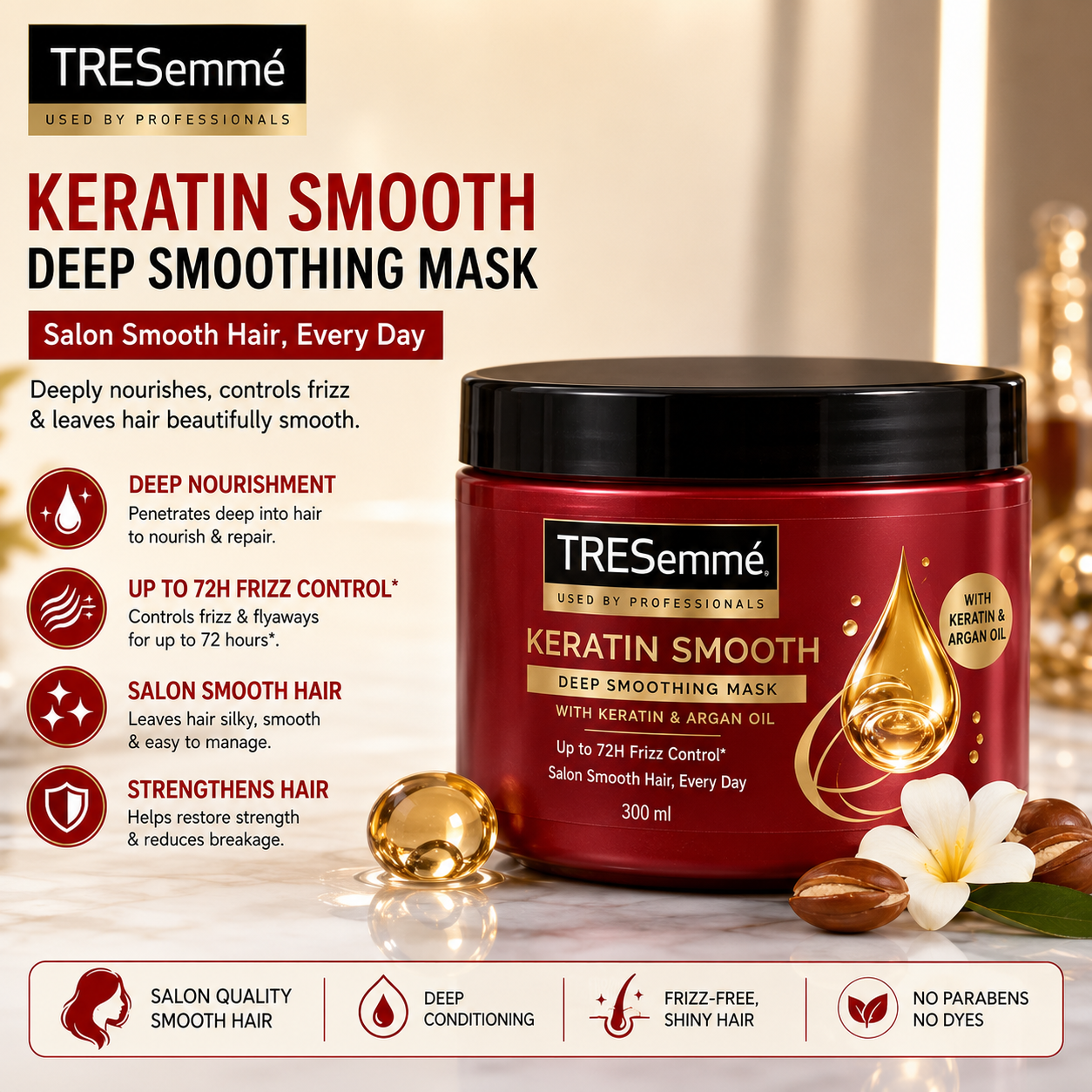 Tresemmé Keratin Smooth Deep Smoothing Mask