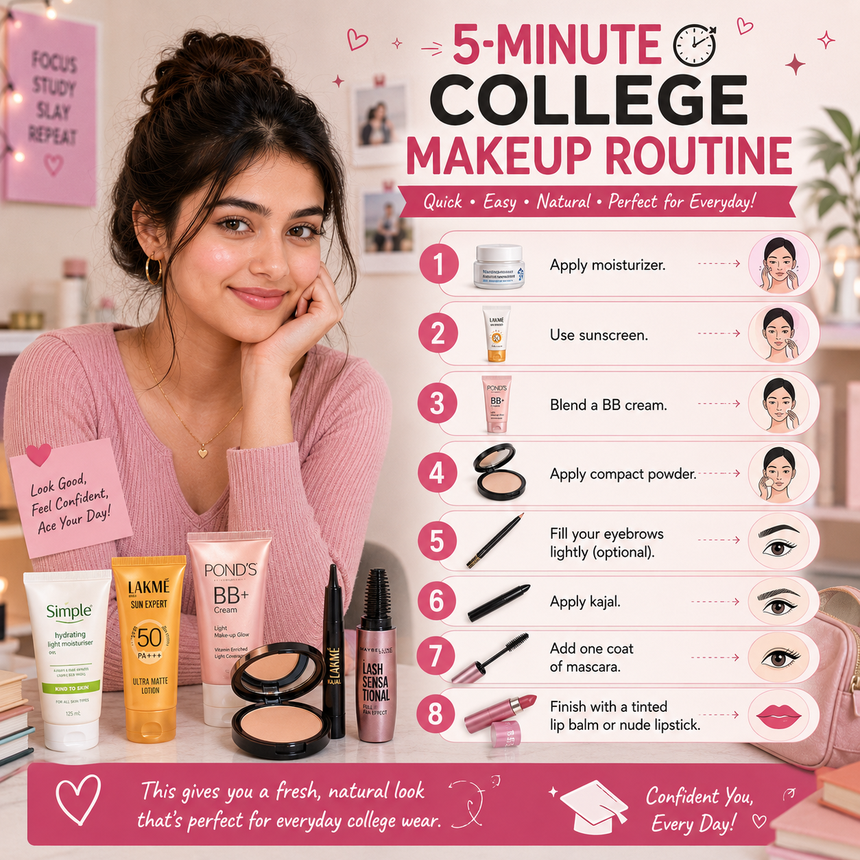 Top 10 Beauty Products for College Girls