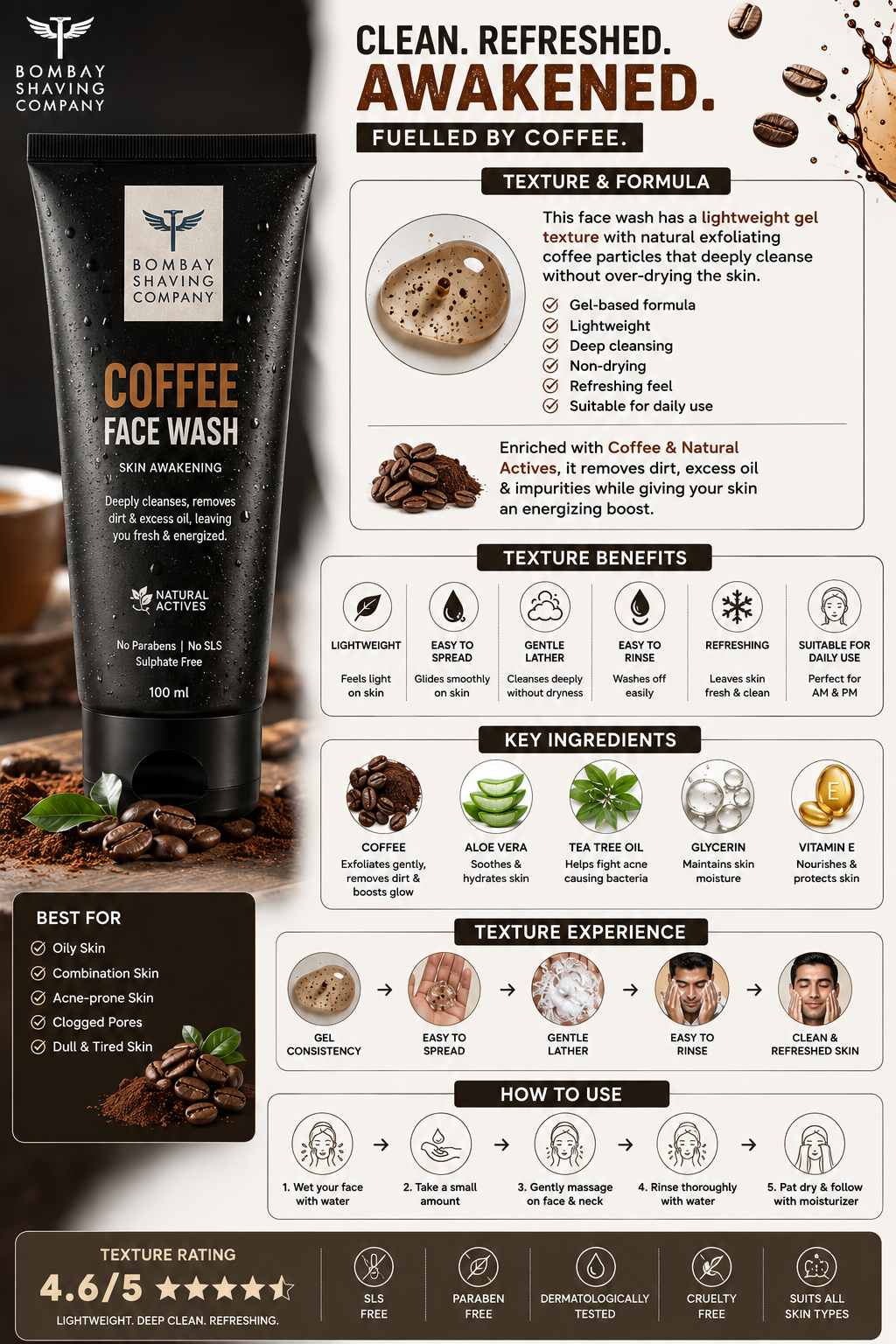 Bombay Shaving Company Coffee Face Wash