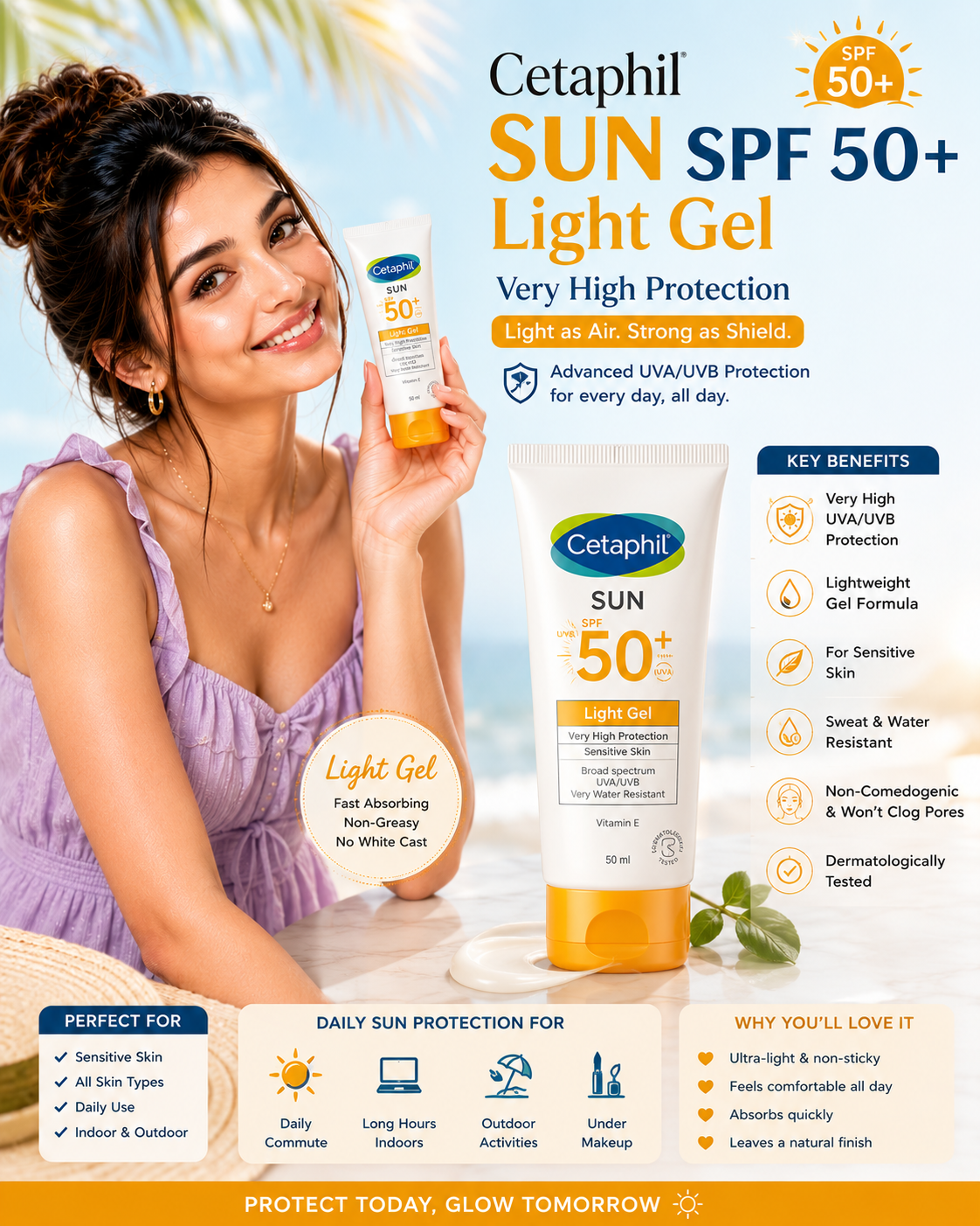 Cetaphil Sun SPF 50+ Light Gel