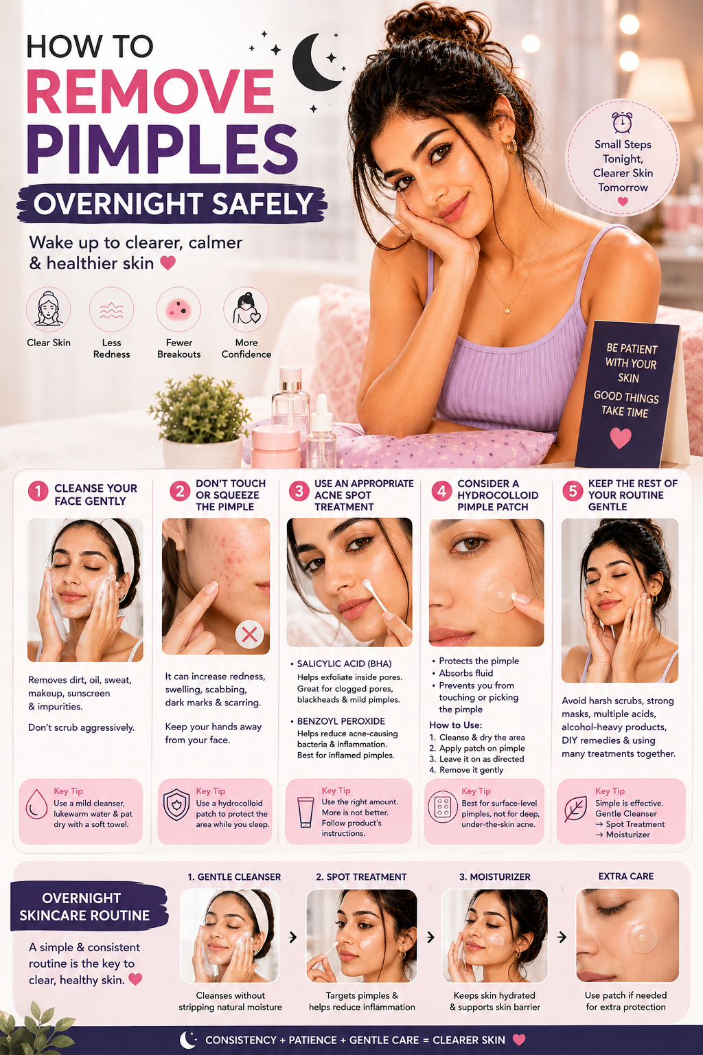 How to Remove Pimples Overnight Safely