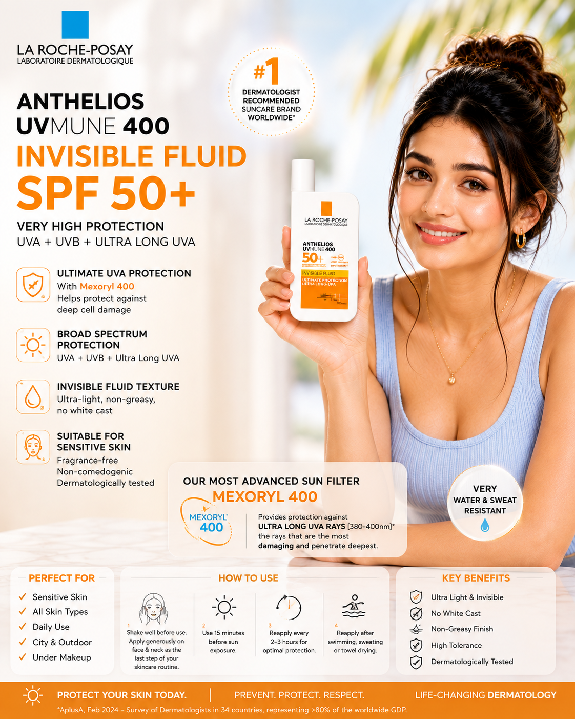La Roche-Posay Anthelios UVMune 400 Invisible Fluid SPF 50+