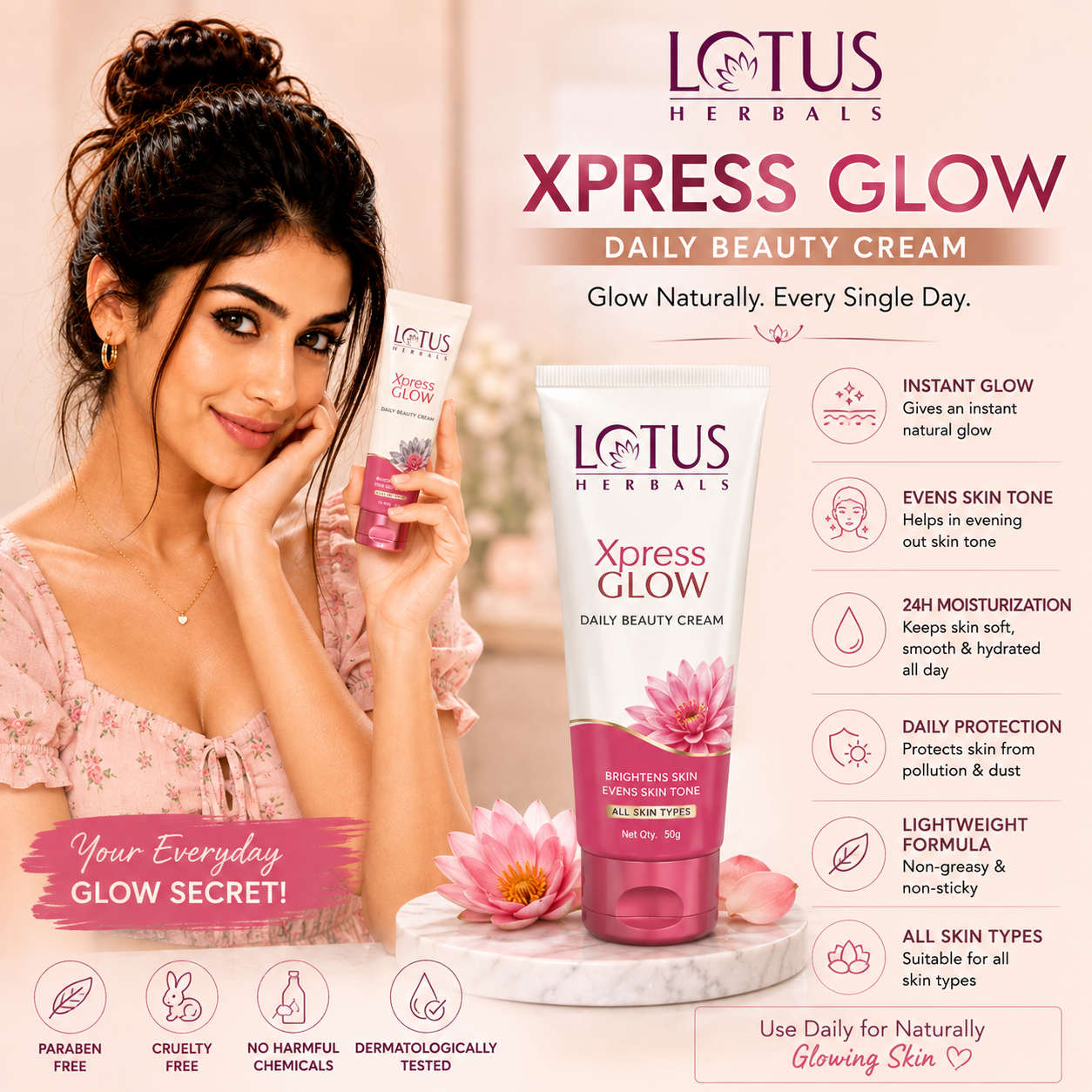 Lotus Xpress Glow Daily Beauty Cream