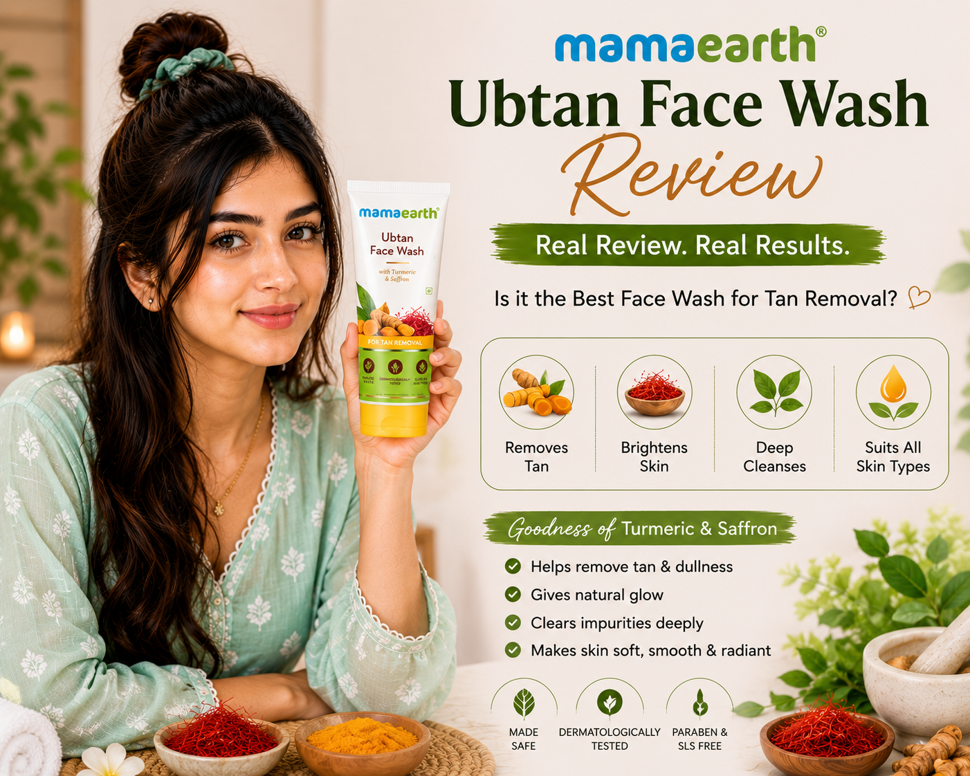 Mamaearth Ubtan Face Wash Review