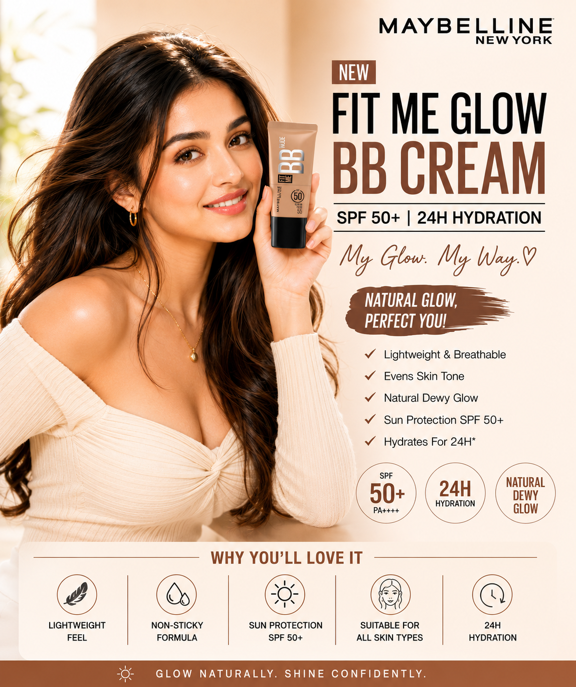 Maybelline Fit Me Glow BB Skin Tint Review