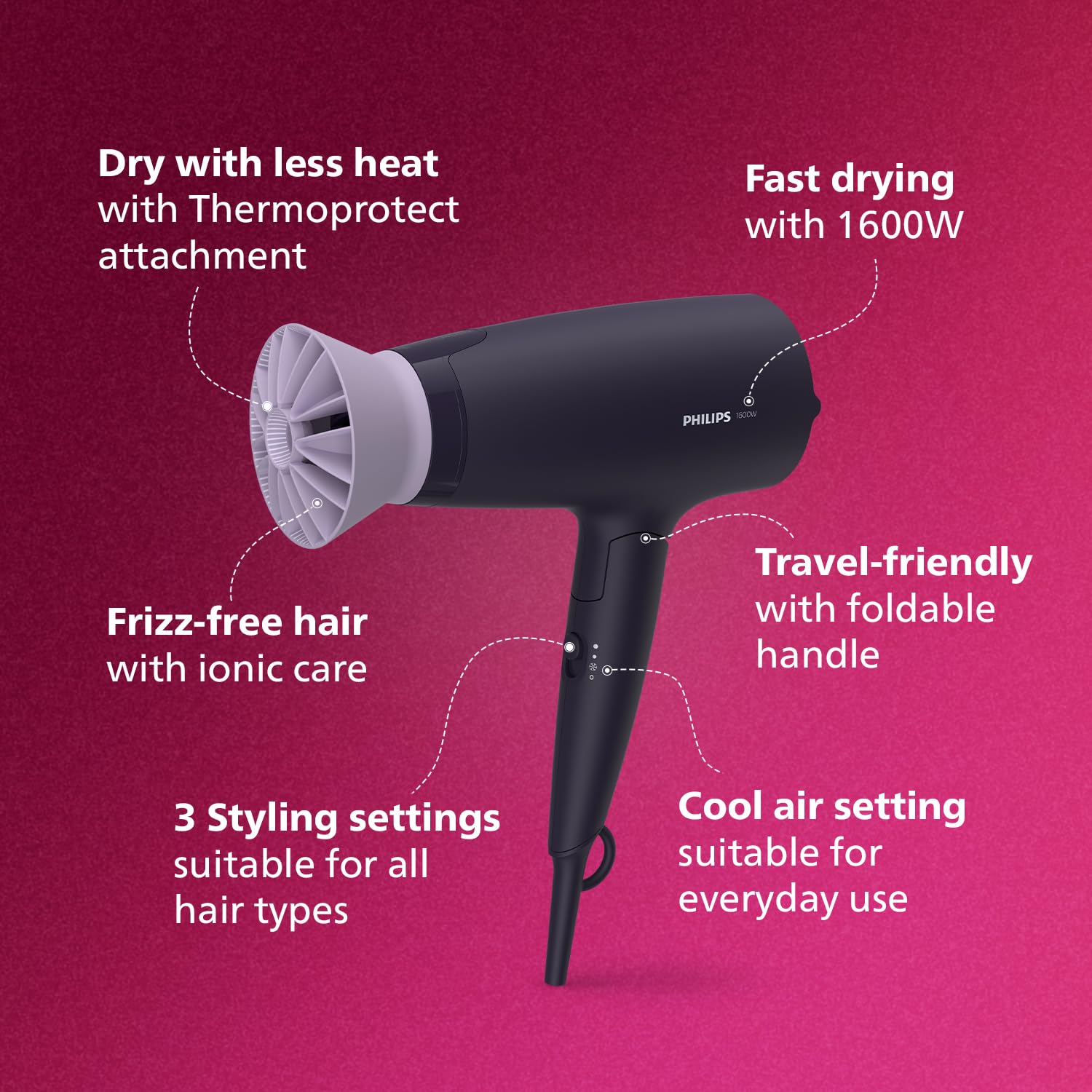 Philips BHD318 / HP8232 Hair Dryer