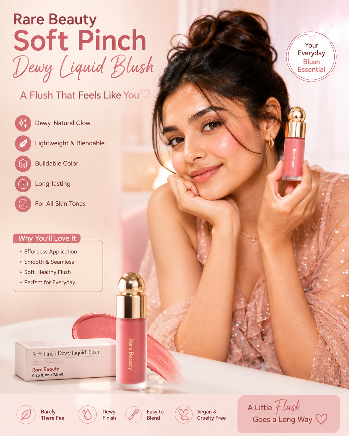 Rare Beauty Soft Pinch Dewy Liquid Blush