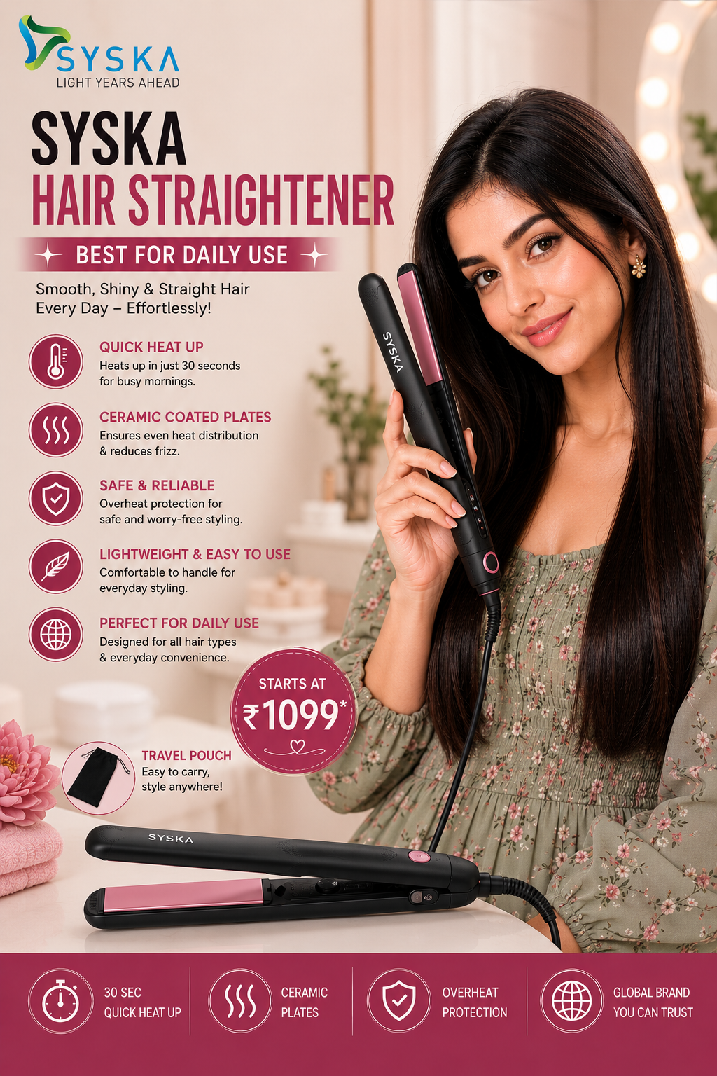 Syska Hair Straightener