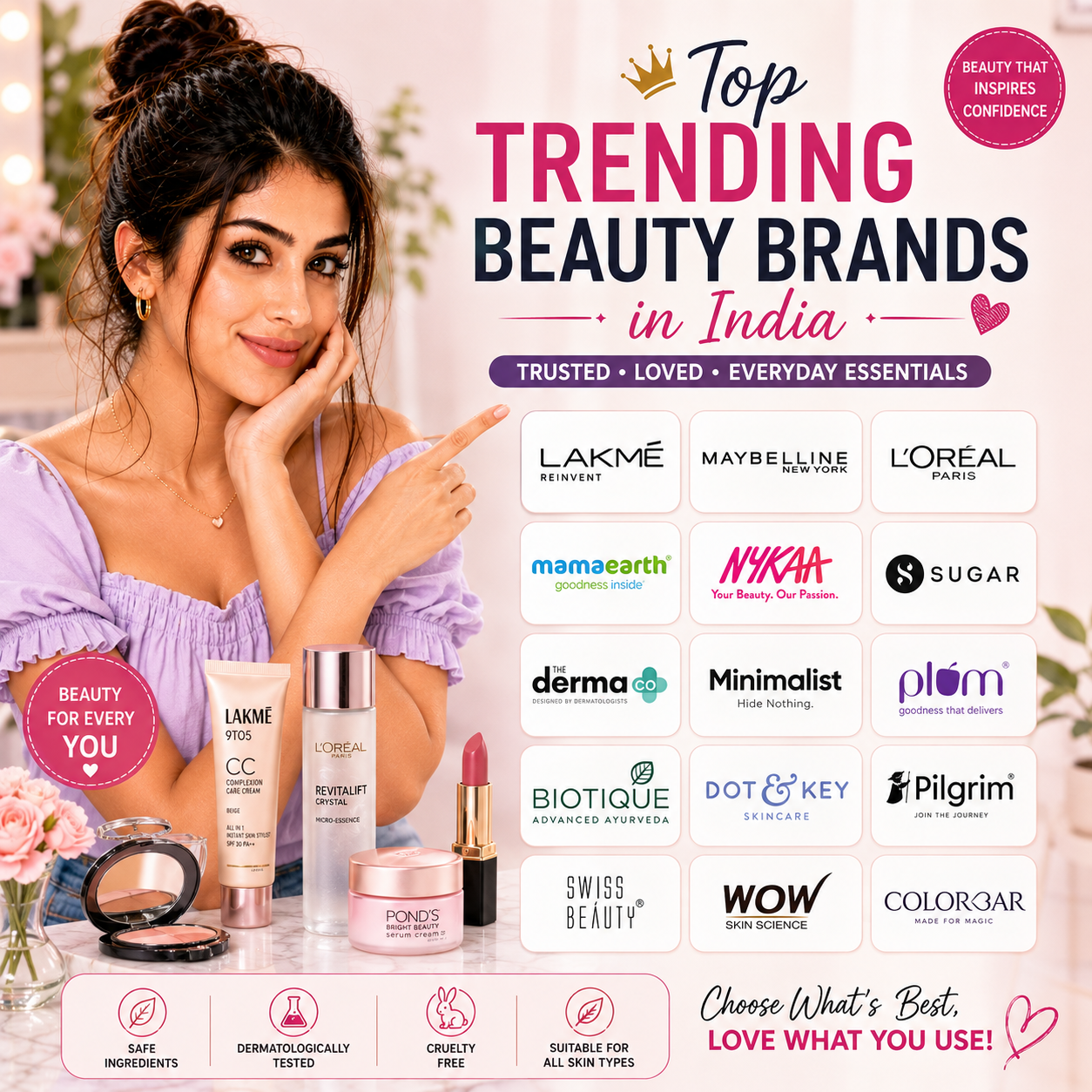 Top Trending Beauty Brands in India