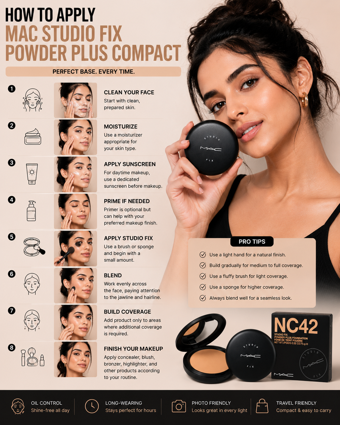 📝 How to Apply MAC Studio Fix Powder Plus Compact