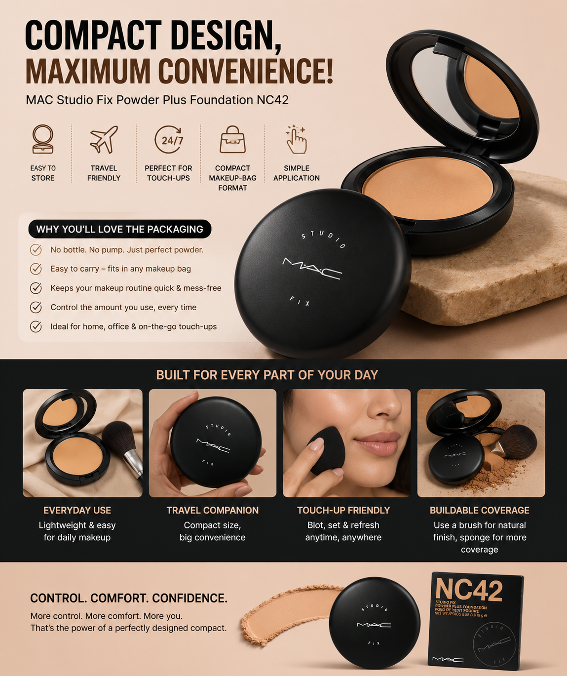 📦 Packaging & Compact Design