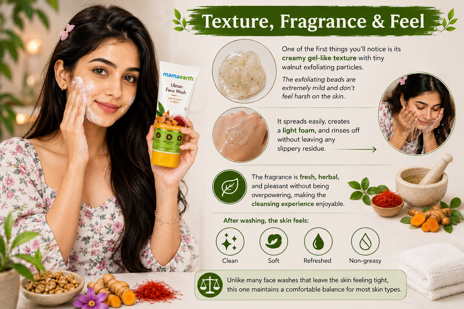 🧼 Texture, Fragrance & Feel