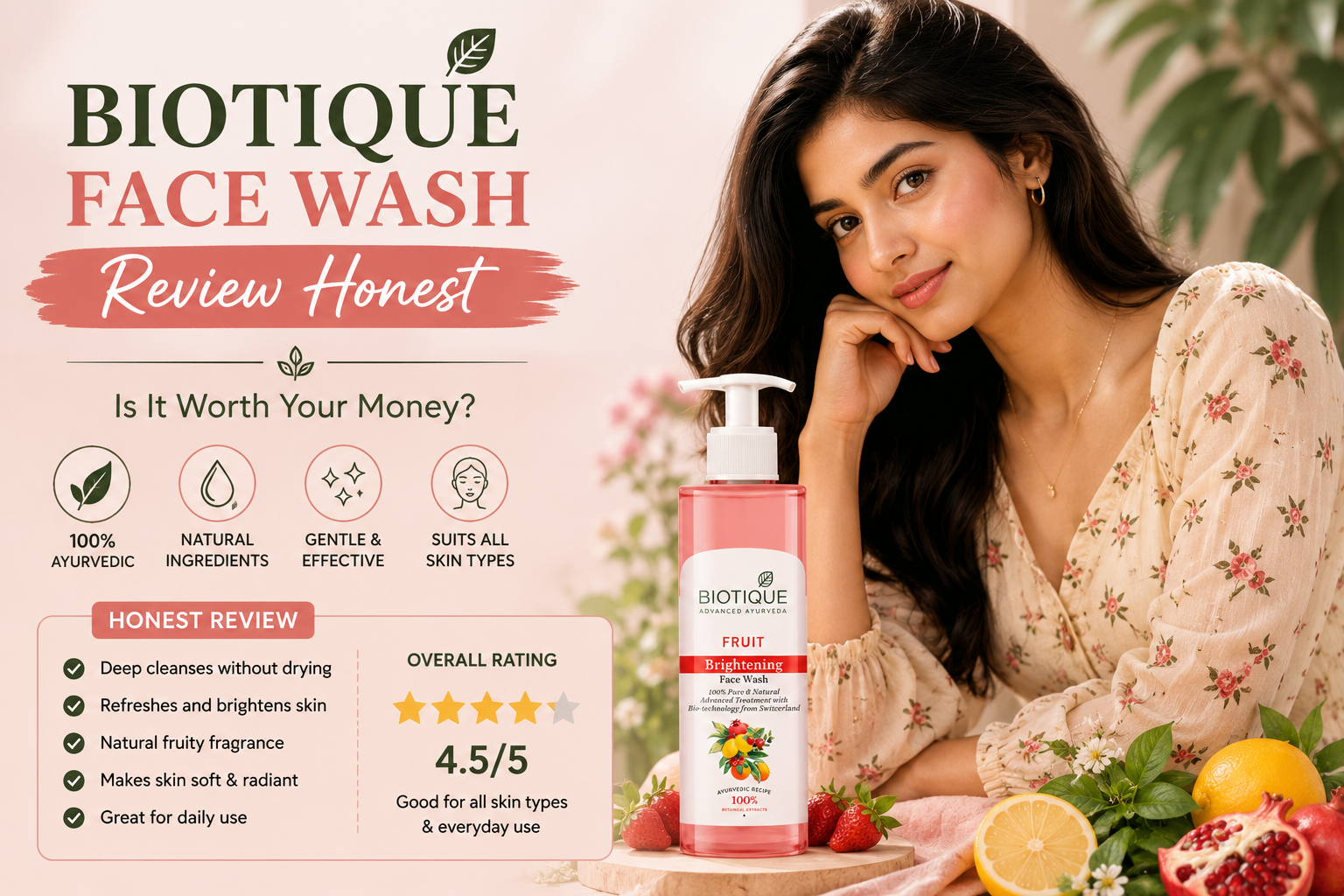 Biotique Fruit Face Wash Review