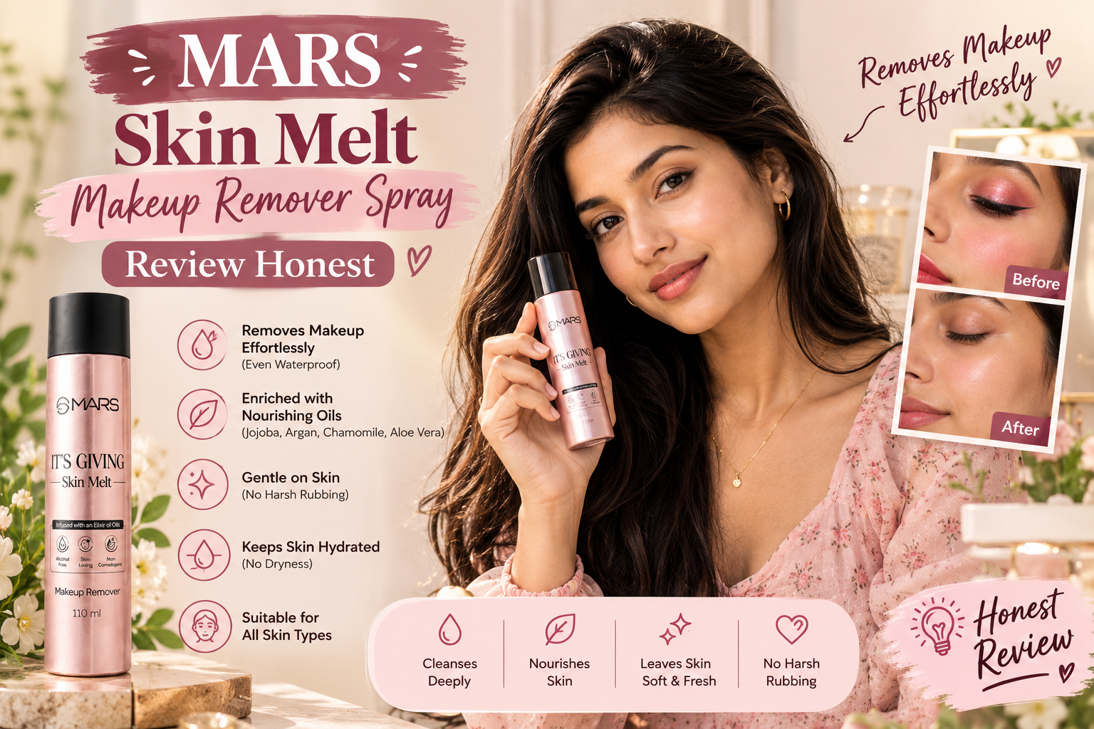 mars skin melt makeup remover spray review
